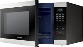 img 1 attached to Samsung MS19M8000AS/AA Large Capacity Stainless Steel 🍕 Countertop Microwave Oven with Sensor and Ceramic Enamel Interior