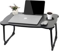 🖥️ mega table - versatile folding laptop desk and bed table for ultimate comfort and convenience in black logo