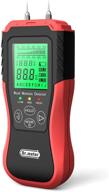 dr.meter mt1905 wood moisture meter - digital moisture detector & tester, pin-type water leak detector for wood building material, firewood, walls, paper & floors logo