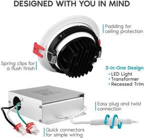 img 2 attached to 🔦 Versatile Adjustable Recessed Lighting: Choose Your Ideal Industrial Electrical Downlight