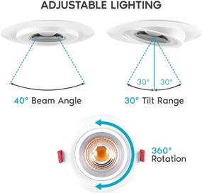 img 1 attached to 🔦 Versatile Adjustable Recessed Lighting: Choose Your Ideal Industrial Electrical Downlight