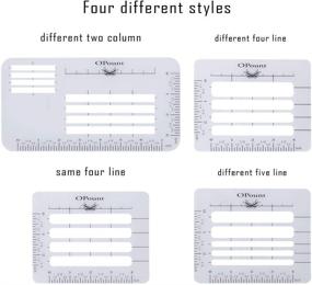 img 3 attached to 💌 OPount 4Pcs 4 Style Envelope Addressing Guide Stencil Templates: Ideal for Various Envelopes, Sewing Projects, Thank You Cards & Mother's Day!