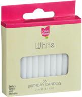 🎂 cake mate white birthday candles - pack of 36 for perfect celebrations logo