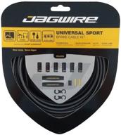 🚴 jagwire - universal sport diy bike cable kit for road and mtn brakes, compatible with sram and shimano, double ended brake cables (road & mountain), includes stainless steel cable & housing logo