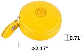 img 2 attached to 📏 Versatile Sewing Tape Measure – 60 Inch/1.5M Dual-Sided Retractable Ruler for Tailoring, Medical Use & Dieting (Yellow, 1 Pack)