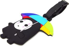 img 2 attached to 🌈 Ultimate Travel Companion: CellDesigns Luggage Adjustable Rainbow Umbrella