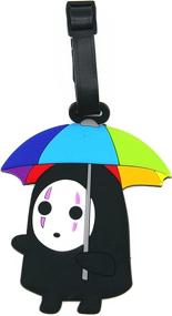 img 1 attached to 🌈 Ultimate Travel Companion: CellDesigns Luggage Adjustable Rainbow Umbrella