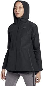 img 4 attached to NIKE Womens Shield Hooded 883489 010