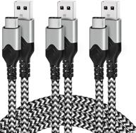 ⚡️ long type c charger 10 ft – 3 pack fast usb c cable set for samsung galaxy s21 s21 ultra s20 s10 s9 s8, note 20 ultra 10 9 8, google pixel 5 4a 3, ps5 logo