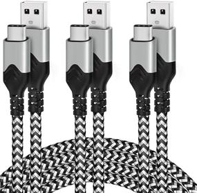 img 4 attached to ⚡️ Long Type C Charger 10 ft – 3 Pack Fast USB C Cable Set for Samsung Galaxy S21 S21 Ultra S20 S10 S9 S8, Note 20 Ultra 10 9 8, Google Pixel 5 4a 3, PS5