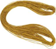 🔗 gold shappy metallic cord jewelry thread craft string - ideal for jewelry and craft making, 100 meters/109 yards logo