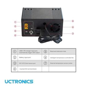 img 2 attached to 🔌 UCTRONICS DC 6-30V в 0-36V 6A Источник питания с переменным напряжением с металлическим корпусом, регулятор напряжения с постоянным током и стабилизированным модулем для улучшенной оптимизации поисковых систем (SEO)