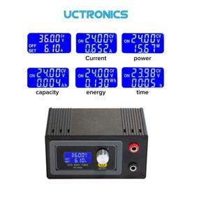 img 1 attached to 🔌 UCTRONICS DC 6-30V в 0-36V 6A Источник питания с переменным напряжением с металлическим корпусом, регулятор напряжения с постоянным током и стабилизированным модулем для улучшенной оптимизации поисковых систем (SEO)