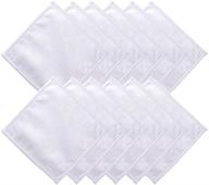 12 pack pyd life sublimation blanks white towel 12 inch high absorbent polyester towel for heat transfer print - bathroom face hand towel, kitchen tea dish drying cotton towel logo