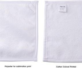 img 1 attached to 12 Pack PYD Life Sublimation Blanks White Towel 12 Inch High Absorbent Polyester Towel for Heat Transfer Print - Bathroom Face Hand Towel, Kitchen Tea Dish Drying Cotton Towel