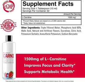 img 3 attached to 🍇 Carnicuts L-Carnitine Liquid Supplement: NutraOne Weight Management Aid, Stimulant-Free Metabolism Booster (Berry Blast - 32 Servings)