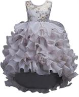 stylish and elegant: ibtom castle princess bridesmaid turquoise girls' clothing and dresses logo