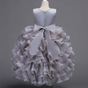 img 2 attached to Stylish and Elegant: IBTOM CASTLE Princess Bridesmaid Turquoise Girls' Clothing and Dresses