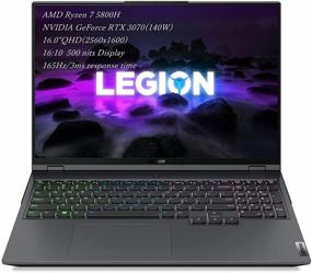 img 4 attached to Lenovo Legion 5 Pro Gen 6 AMD Gaming Laptop: 16.0-inch QHD IPS 165Hz, Ryzen 7 5800H, GeForce RTX 3070 8GB, TGP 140W, Windows 10 Home, 32GB RAM, 2TB PCIe SSD with Added Accessories