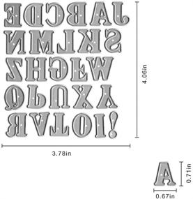 img 2 attached to 🔡 Metal Capital and Lowercase Alphabet Cutting Dies - Set of 26 Alphabet Die Cuts for Card Making, Stencil Embossing, Scrapbooking, DIY Etched Craft Dies