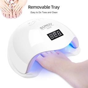 img 3 attached to 💅 SEO-Optimized UV LED Nail Lamp: SUNUV SUN5 - Gel Machine for Manicure and Pedicure, with Sensor and 4 Timers