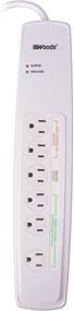 img 1 attached to 🔌 Woods 41704 PowerGuard Strip: Energy-Saving Surge Protection with 6 Outlets, 3' Cord, and 1780J Capacity