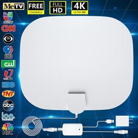 img 4 attached to 📡 Enhance Your TV Experience with Twshouse TV Antenna: Indoor Digital HDTV Antenna for Smart TV with Long Range, 4K 1080p Support, Amplifier Signal Booster, VHF UHF Signal Coaxial Cable