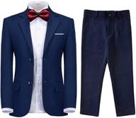 🤵 boys' formal wedding suit set with dress blazer and pants logo