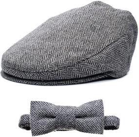 img 4 attached to 🧢 Boys' Accessories: Baby Driver Cap and Bow Sets in Hats & Caps