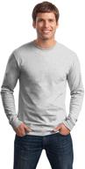 👕 hanes tagless comfortsoft long sleeve t shirt navy l: superior men's clothing for stylish shirts! logo