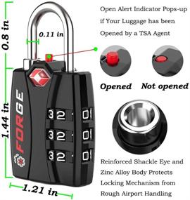 img 2 attached to 🔒 TSA Lock Pack Indicator: Essential Travel Accessory for Luggage Security