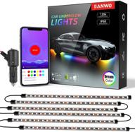 🚘 enhance your vehicle's aesthetic with car underglow lights: 10pcs 12v 210leds neon accent kit, 16 million colors, dream color chasing app control – perfect for cars, trucks, and boats logo