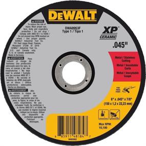 img 2 attached to 🔪 Durable DEWALT DWA8953F T1 XP CER Fast Cut-Off Wheel for Efficient Cutting - 6" x 0.045" x 7/8