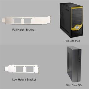 img 1 attached to ⚡ Карта Dual Port Gigabit Ethernet Converged PCI-E x1 Card 2X RJ45 LAN Adapter, набор 82575EB, для настольных компьютеров, рабочих станций, серверов - в комплекте низкий профильный кронштейн