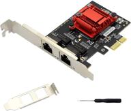 ⚡ карта dual port gigabit ethernet converged pci-e x1 card 2x rj45 lan adapter, набор 82575eb, для настольных компьютеров, рабочих станций, серверов - в комплекте низкий профильный кронштейн логотип