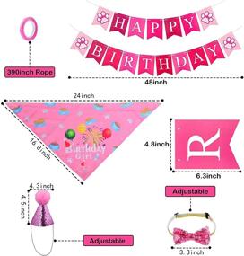 img 2 attached to TSLIVE Birthday Supplies Decorations Bandana（13 Piece