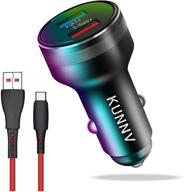 warp car charger: dual usb rapid charging for oneplus 8 pro, 8t, 7 pro, 7, 6, 5, 4, 3 logo