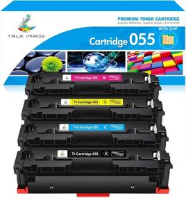img 4 attached to 🖨️ High-Quality TRUE IMAGE Compatible Toner Cartridge Set for Canon 055 055H Toner - Fits Canon Color imageCLASS MF743Cdw MF741Cdw MF745Cdw MF746Cdw LBP664Cdw Printer - Includes Chip (Black Cyan Magenta Yellow, 4-Pack)