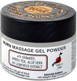 img 4 attached to Sakura Edition Nuru Massage Gel Powder 40g - Aloe Vera, Seaweed, Liquorice & Green Tea - Made in Japan - Paraben & Glycerine Free - Creates 1.05 gal of Sensual Bliss