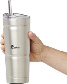 img 1 attached to 🥤 Bubba Envy S Vacuum-Insulated Stainless Steel Tumbler 24 oz. Clear Lid - Premium Cold Drink Container with Straw