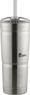 🥤 bubba envy s vacuum-insulated stainless steel tumbler 24 oz. clear lid - premium cold drink container with straw logo