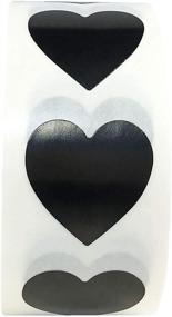 img 3 attached to ❤️ Valentine's Day Crafting Scrapbooking: 500 Adhesive Black Heart Stickers (0.75 Inch)