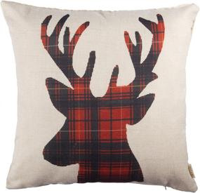 img 4 attached to Fjfz Decorative Cushion Christmas Scottish