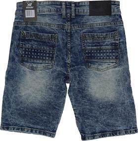 img 1 attached to RAY Shorts Stretch Washed Distressed Boys' Clothing and Shorts