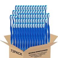 🦷 hygienic and economical prepasted disposable toothbrushes - individually wrapped, soft bristle, regular size head - ideal for travel, camping, guestroom, car, office, school, hotel, airbnb - perfect gifts (72 pack) logo