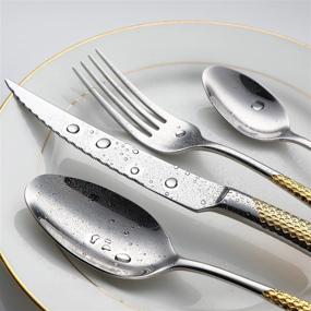 img 1 attached to 🍽️ VANDBAO Stainless Steel Silverware: Premium Tableware for Effortless Dishwashing