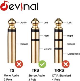 img 1 attached to Devinal Headphone Mini Jack Converter Connector