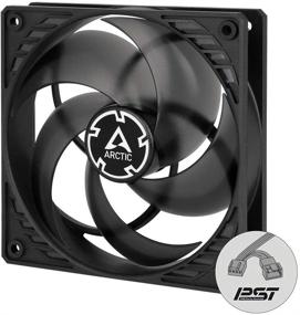 img 4 attached to 🌬️ ARCTIC P12 PWM PST - 120 mm Case Fan with PST, Pressure-optimized, Quiet Motor, Computer, Fan Speed: 200-1800 RPM - Black/Transparent