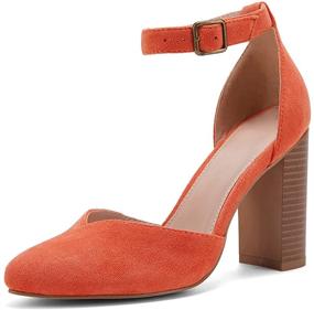 img 4 attached to 👠 Stylish Chunky Pointed Women's Shoes and Pumps by VETASTE - Casual Footwear for Women