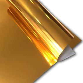 img 3 attached to 🌟 Shine & Style: Tvinyl Gold Metallic Foil HTV Heat Transfer Vinyl - 3-Pack for T-Shirts & Apparel!